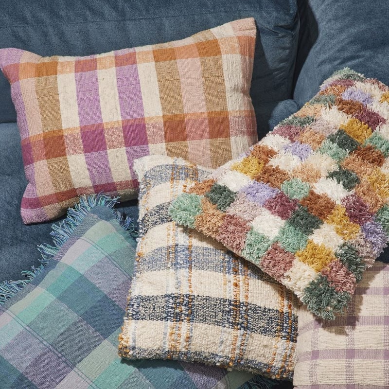 Hadley Neapolitan Check Cushion
