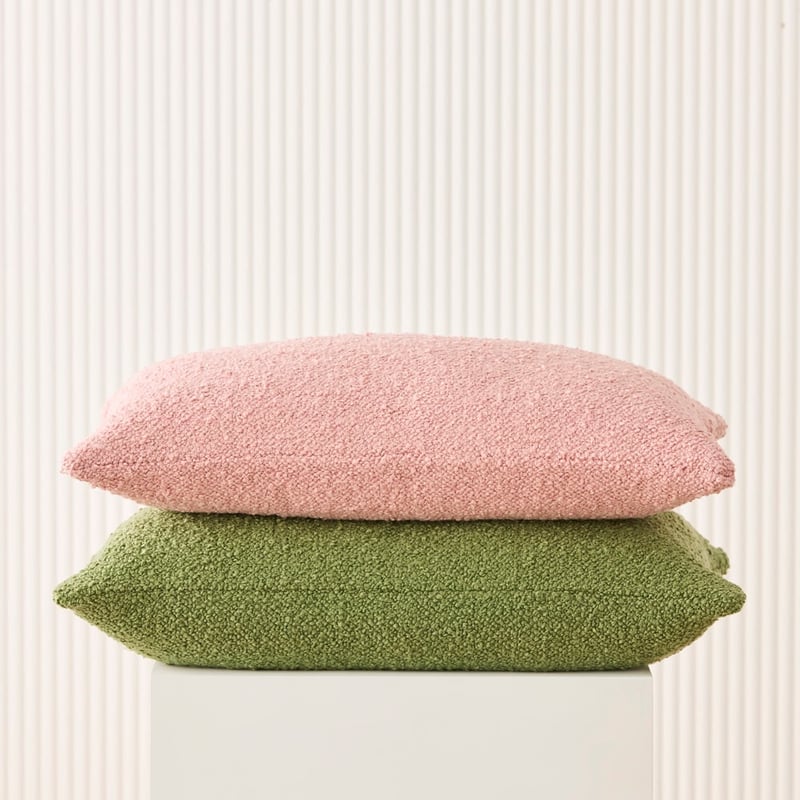 Boucle Green Cushion