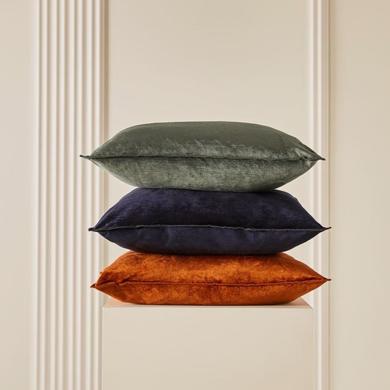 Cairo Green Velvet Cushion