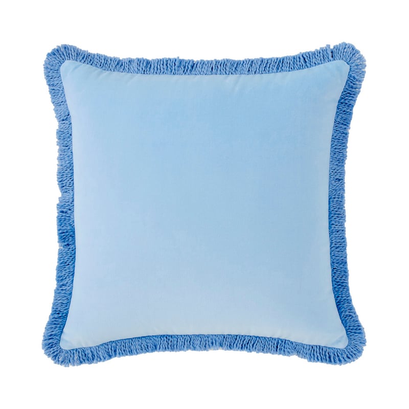 Mirri Chambray Blue Velvet Cushion
