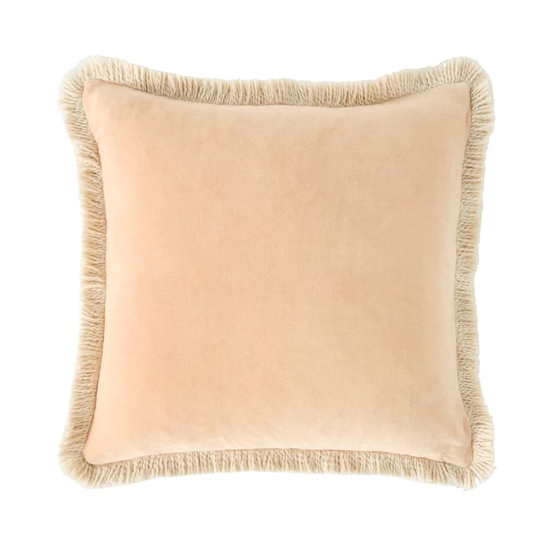 Mirri Peach Velvet Cushion