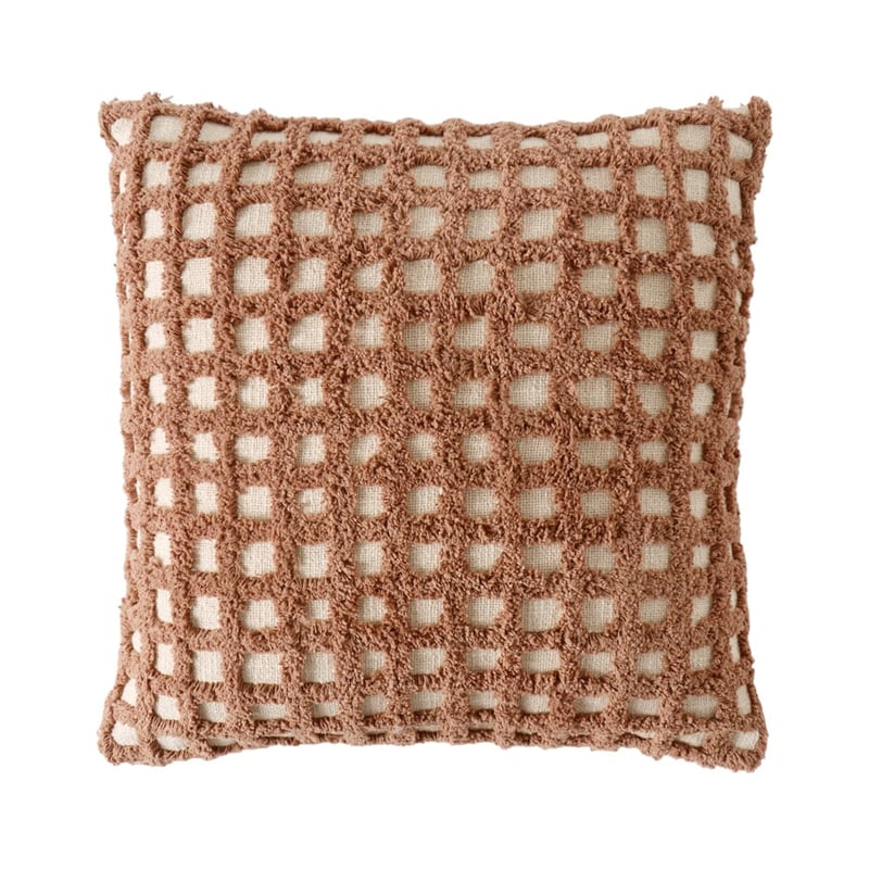 Romy Almond Check Cushion
