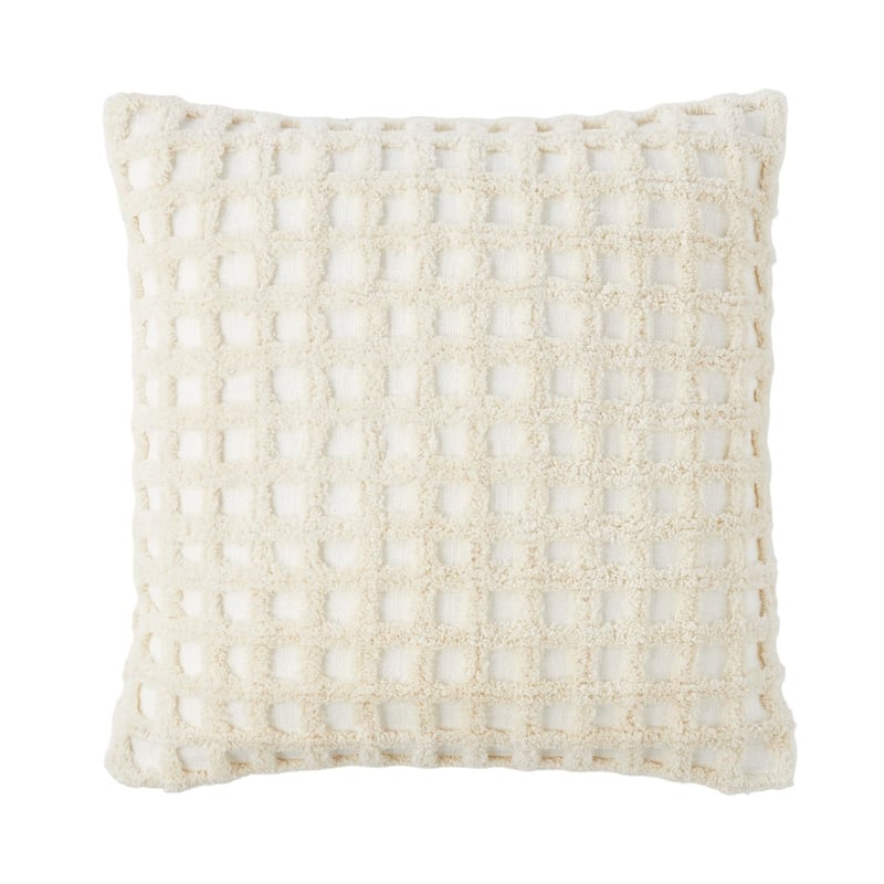 Romy Natural Check Cushion