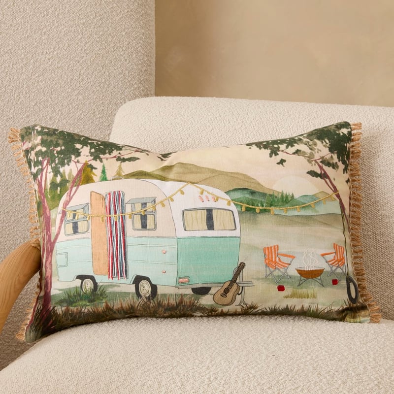 Campsite Cream Cushion