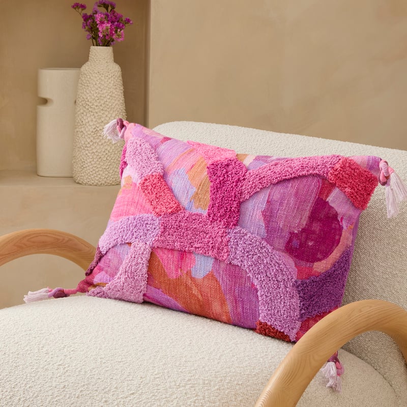 Erin Reinboth Raspberry Dreaming Cushion