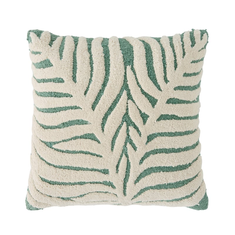 Palm Leaf Green & Natural Cushion