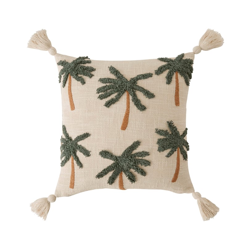 Palm Green Tufted Cushion