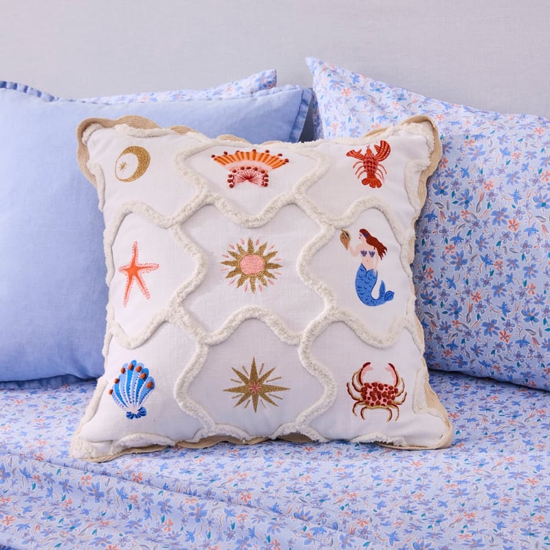 Italian Vacay White Beach Cushion