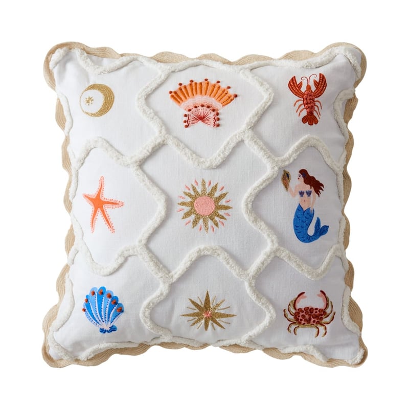 Italian Vacay White Beach Cushion