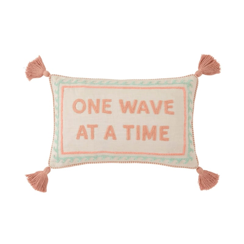 Summer One Wave At A Time Text Cushion