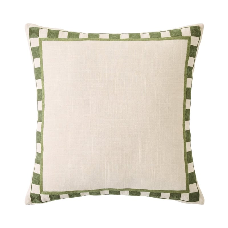 Azul Olive Green & Natural Cushion