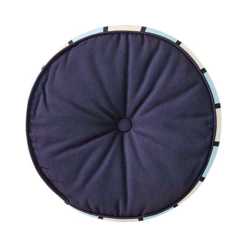 Blue Stripe Outdoor Round Cushion