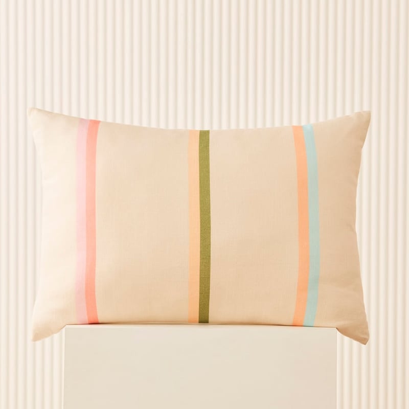 Liza Natural & Candy Stripe Cushion