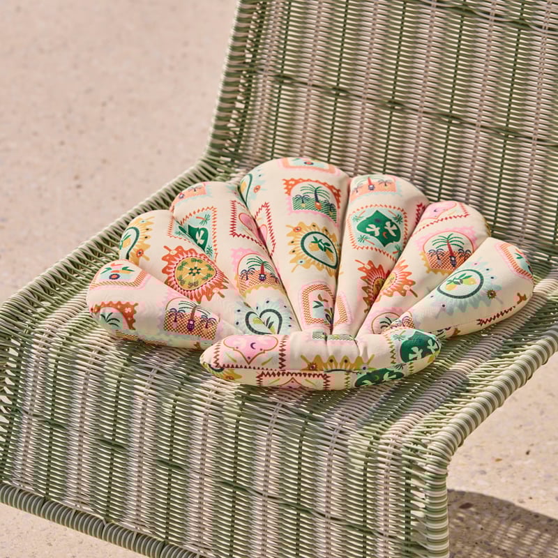 Holiday Stamp Multi Shell Outdoor Chair Pad