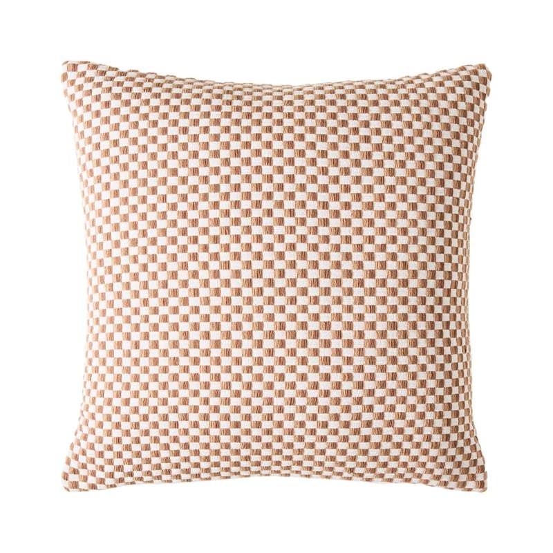 Tula Brown Check Cushion