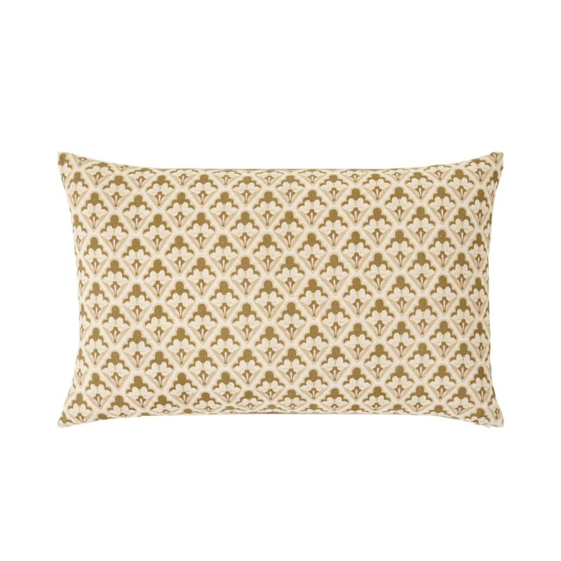 Auriela Olive Geo Cushion