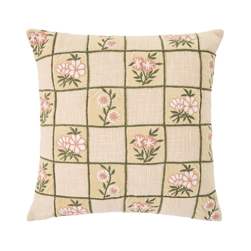 Jesse Pebble & Pink Floral Sand Cushion