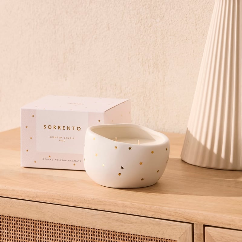 Sorrento Sparkling Pomegranate Candle 400g