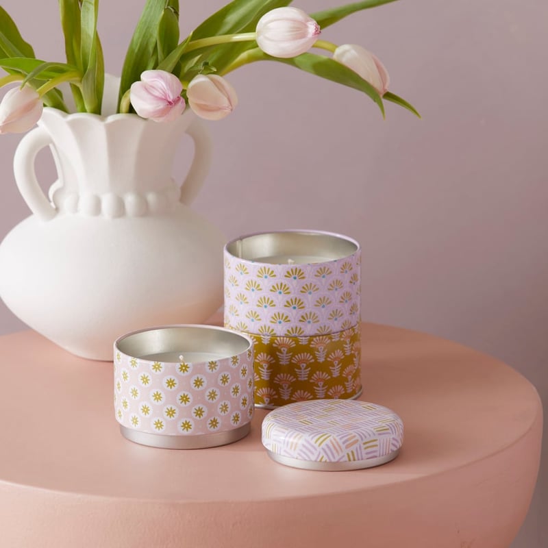 Boheme Lilac Stacker Candle 450g