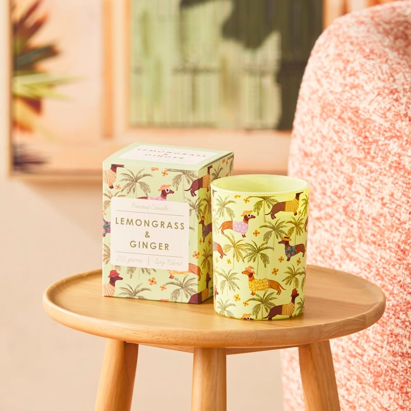 Lemongrass & Ginger Printed Candle