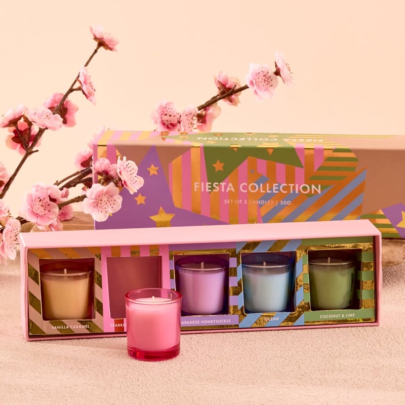 Fiesta Assorted Candles Set of 5