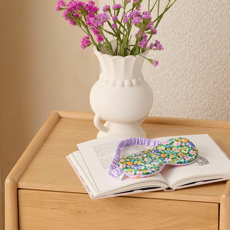 Pure Silk Bloomfield Floral Eye Mask