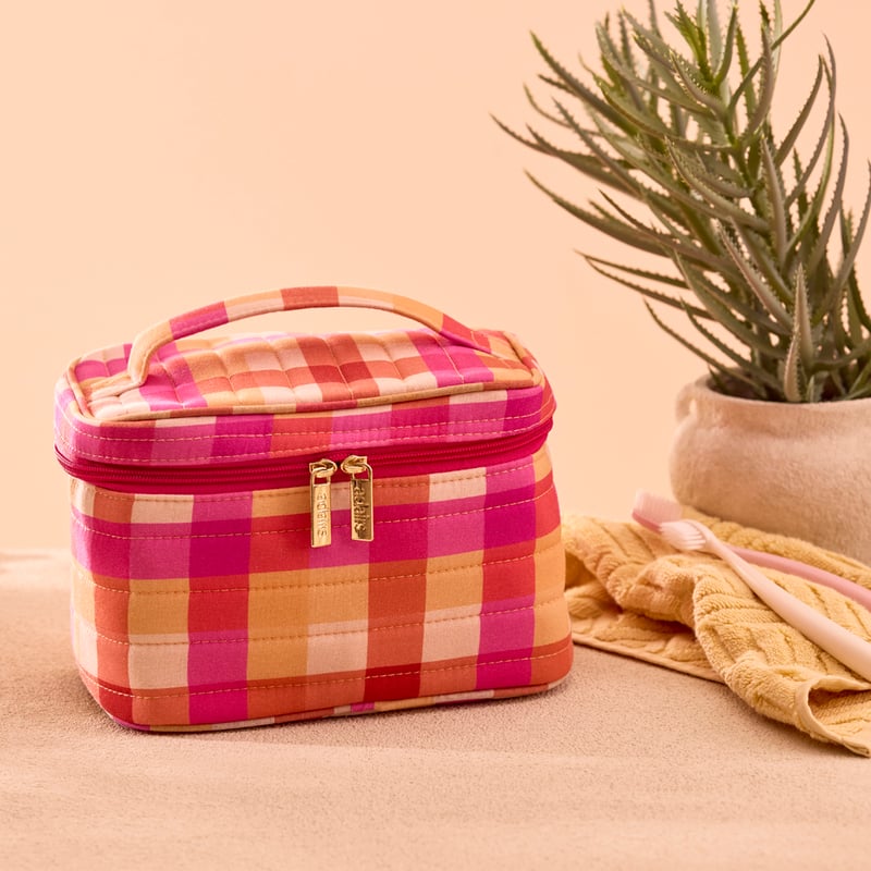 Fiesta Check Toiletry Bag