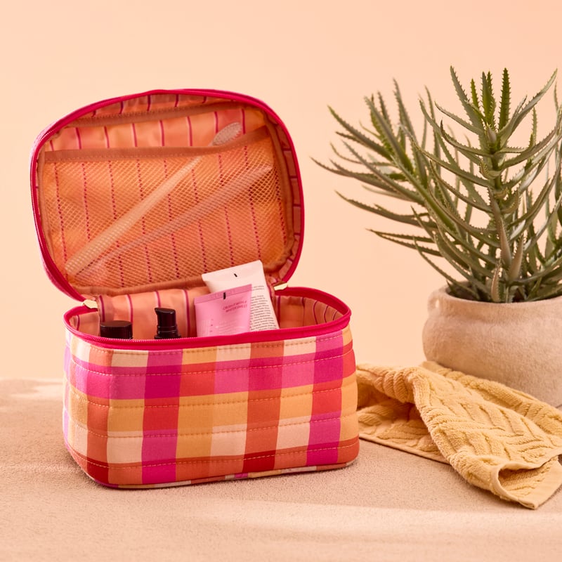 Fiesta Check Toiletry Bag