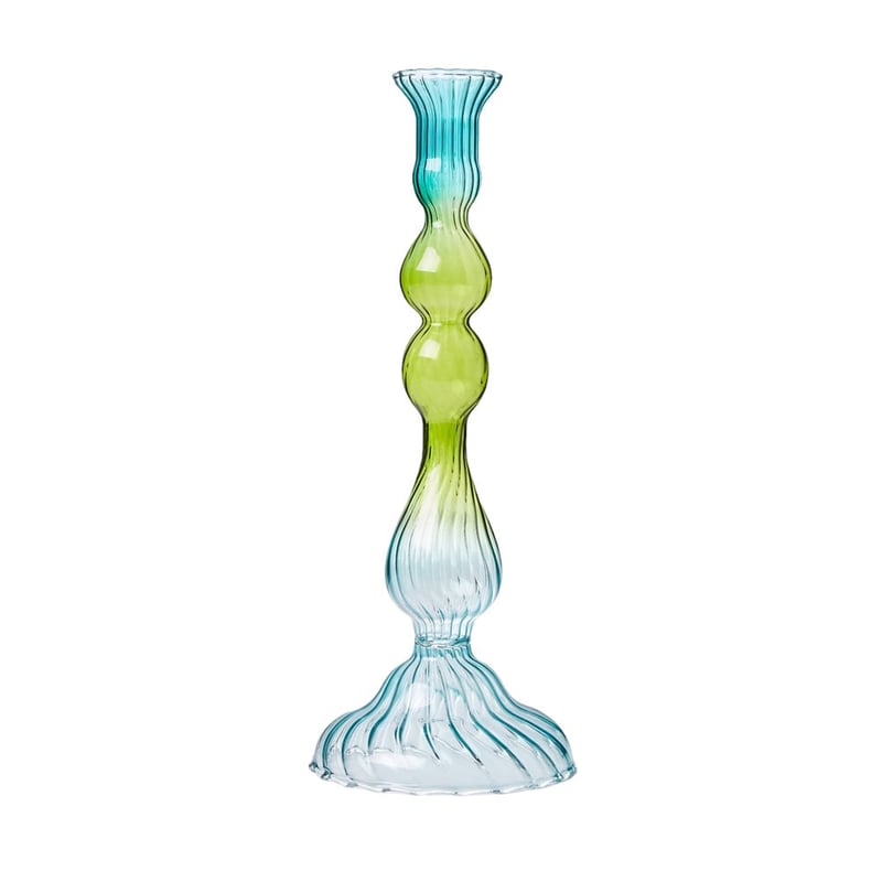 Palma Blue & Green Ombre Large Candle Holder