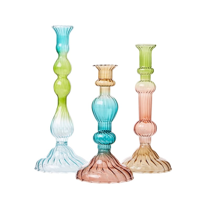 Palma Blue & Green Ombre Large Candle Holder