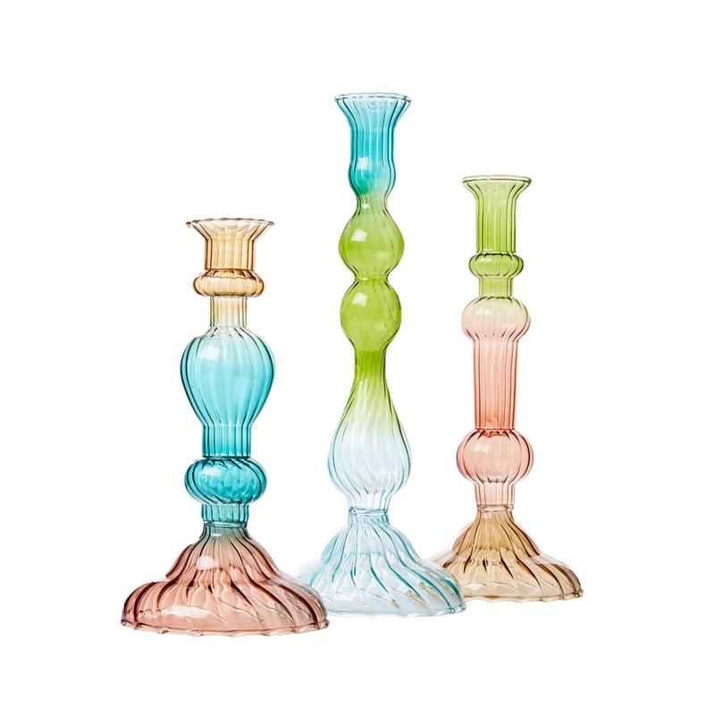 Palma Blue & Green Ombre Large Candle Holder