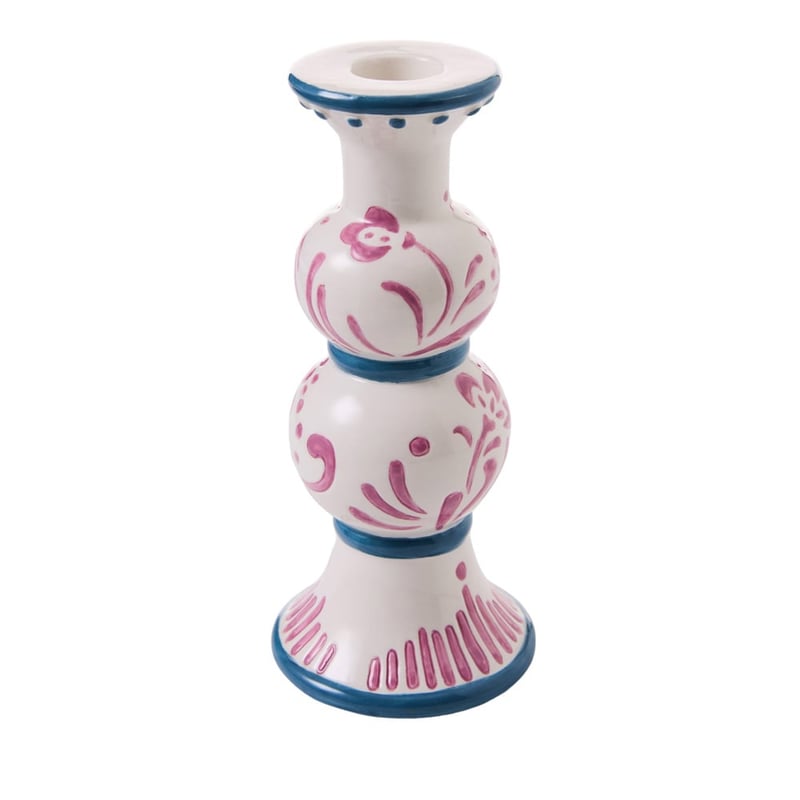 Aruba Purple & Blue Handpainted Candleholder