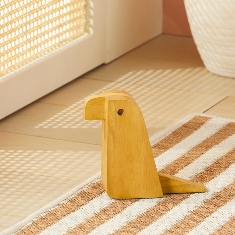 Timber Natural Bird Door Stop