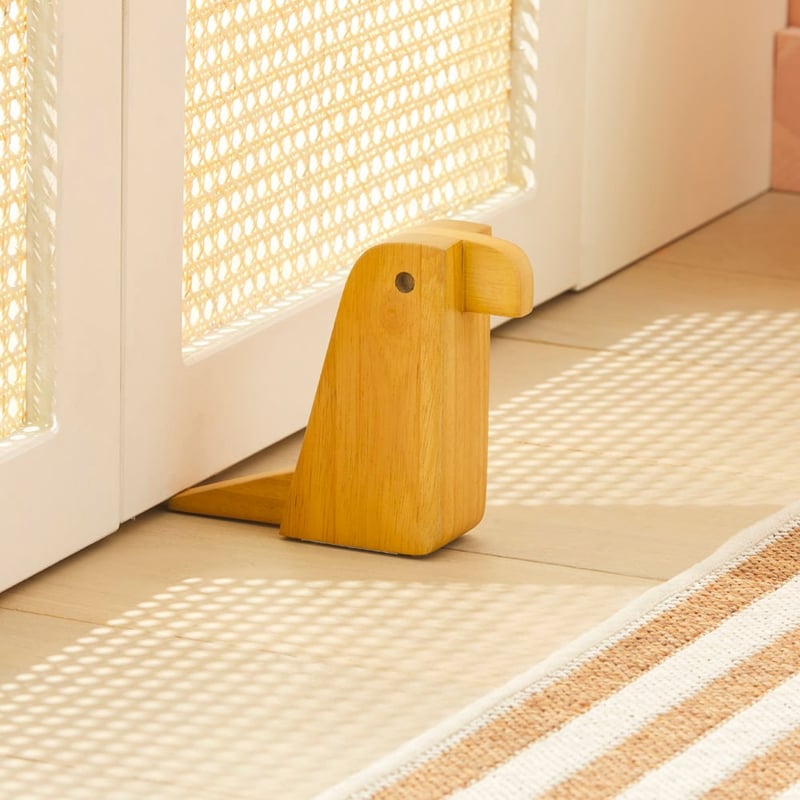 Timber Natural Bird Door Stop