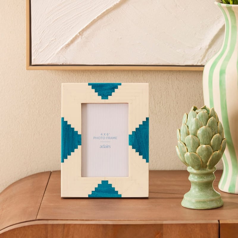 Palo Cream & Blue Resin Frame