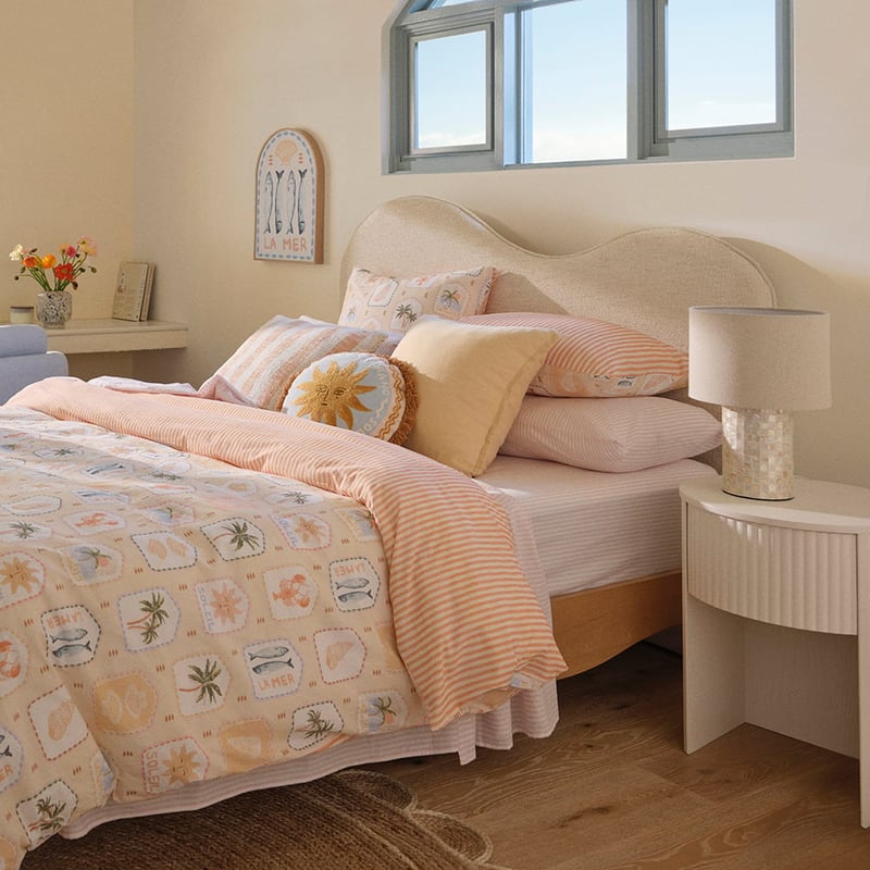 Verona Beige Check Table Light