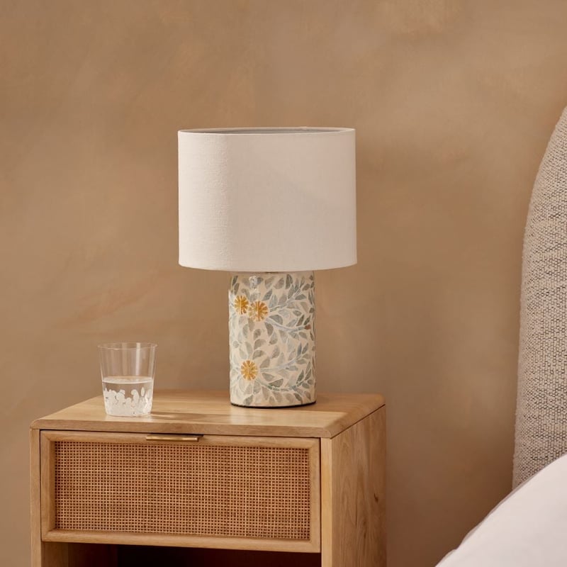 Verona Green & White Table Light