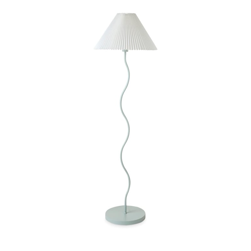Catalina Powder Blue & Off White Floor Light