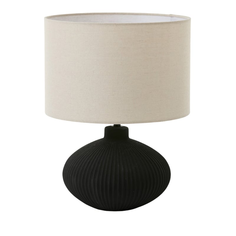 Ribeira Black & Linen Table Light