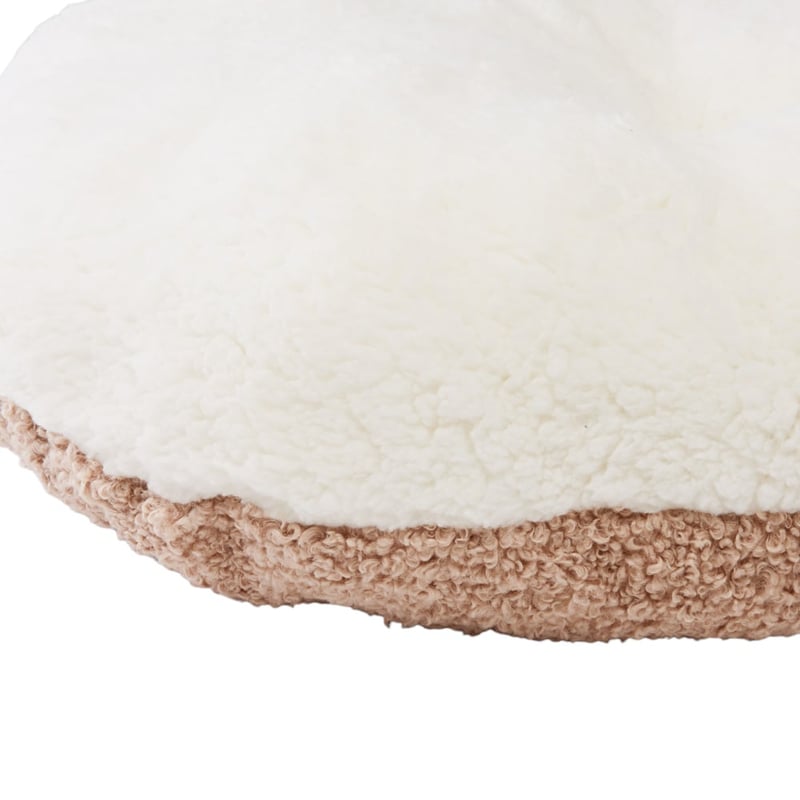 Ziggy Beige Sherpa Pet Bed