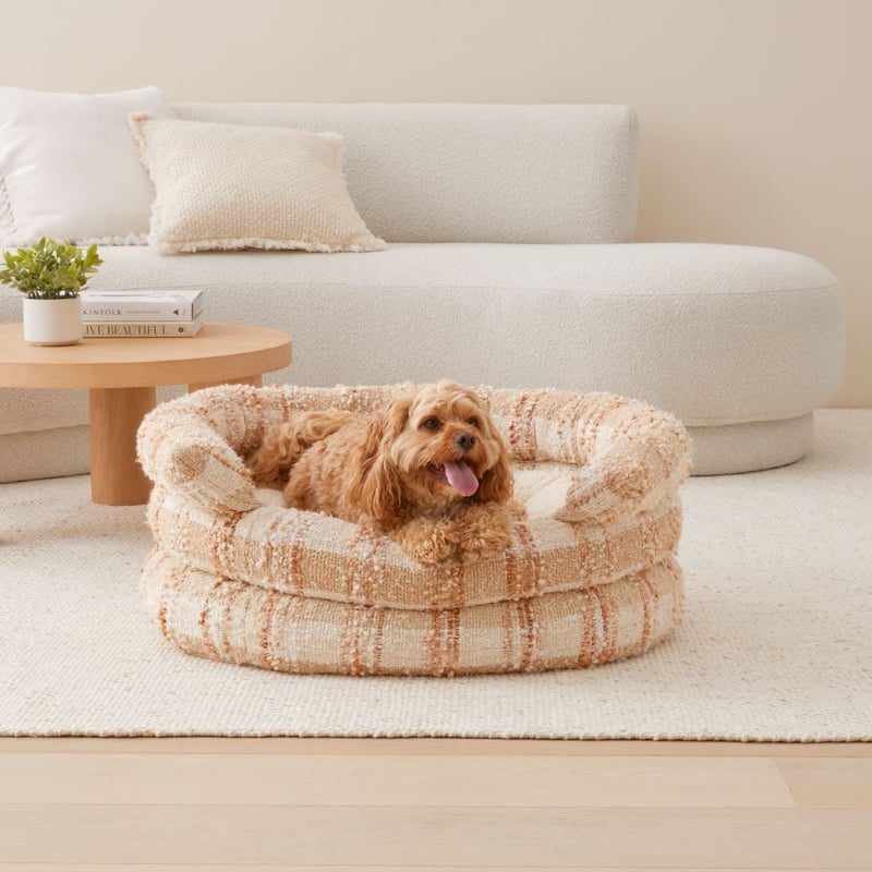 Ziggy Heidelberg Check Natural Pet Bed