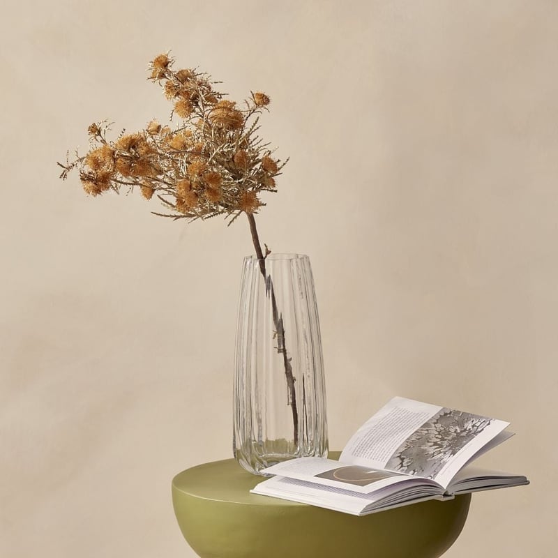 Lotus Clear Tall Vase