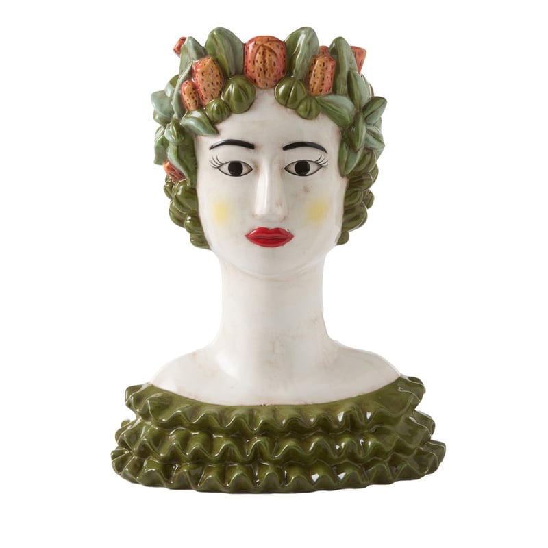 Mondello Olive Cactus Head Vase