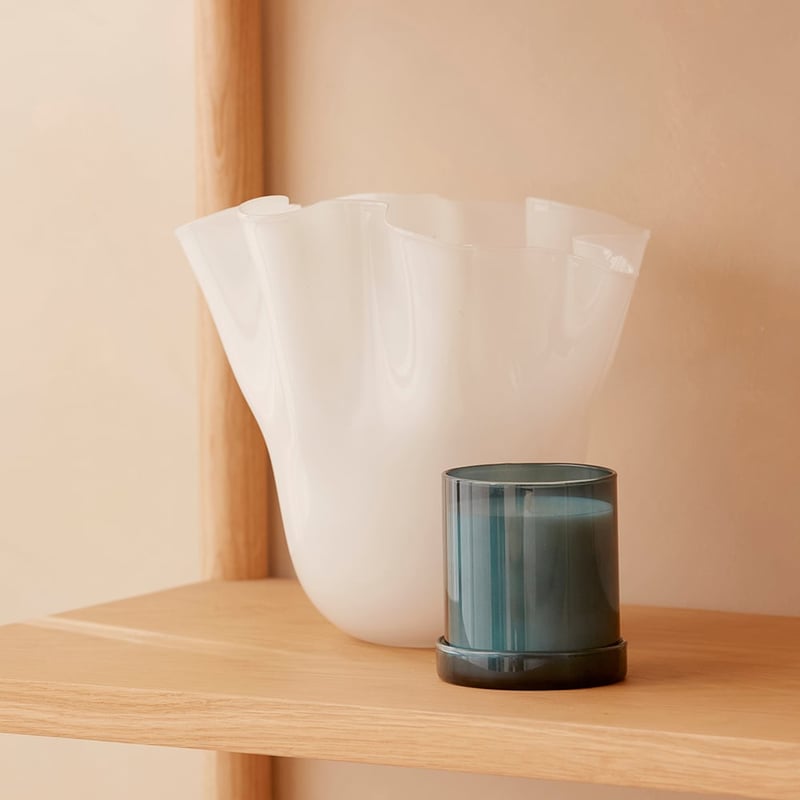 Fluted White Vase