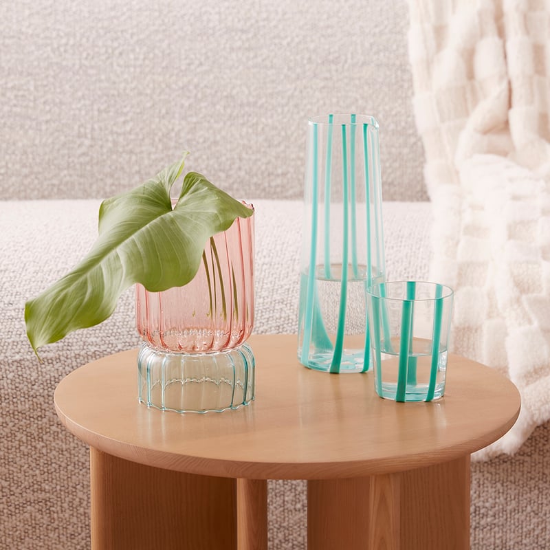 Kora Blush & Blue Short Vase