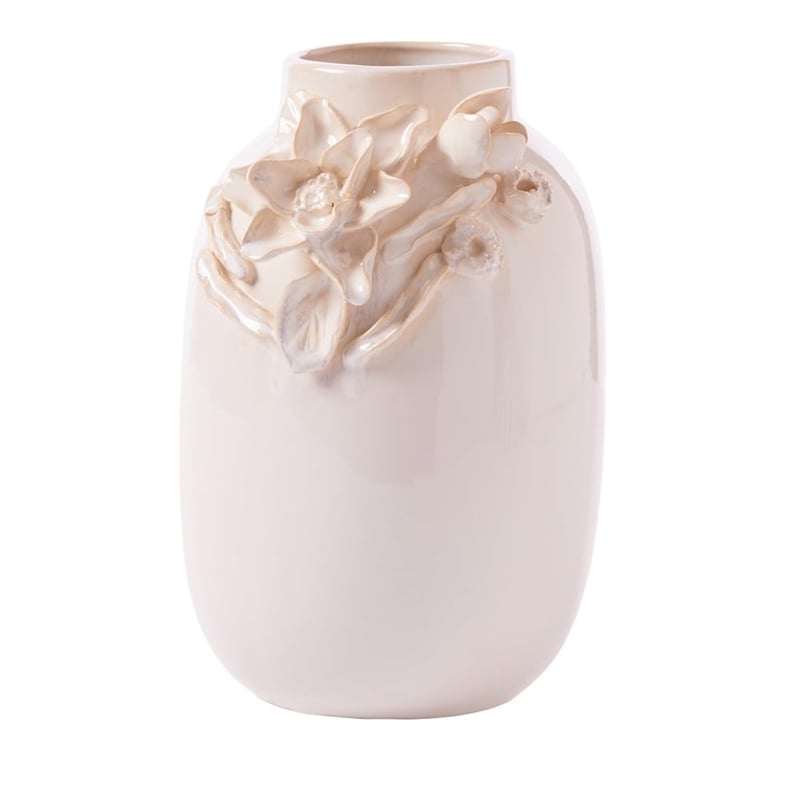 Camille White Rounded Vase