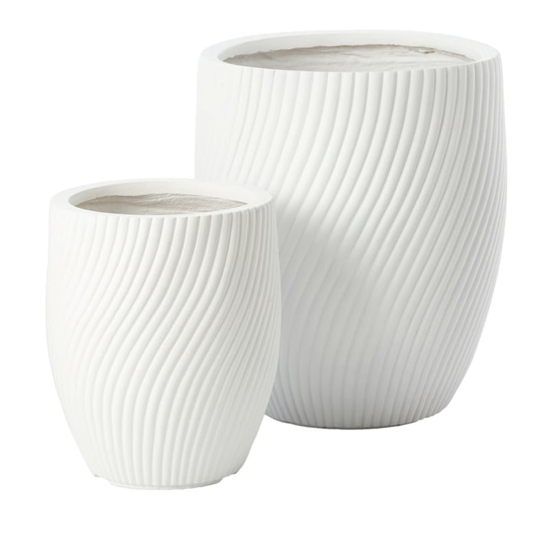 Burleigh White Twist Pot