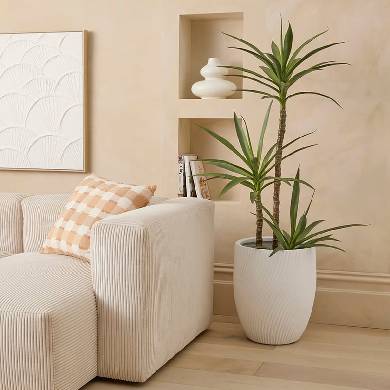 Burleigh White Twist Pot