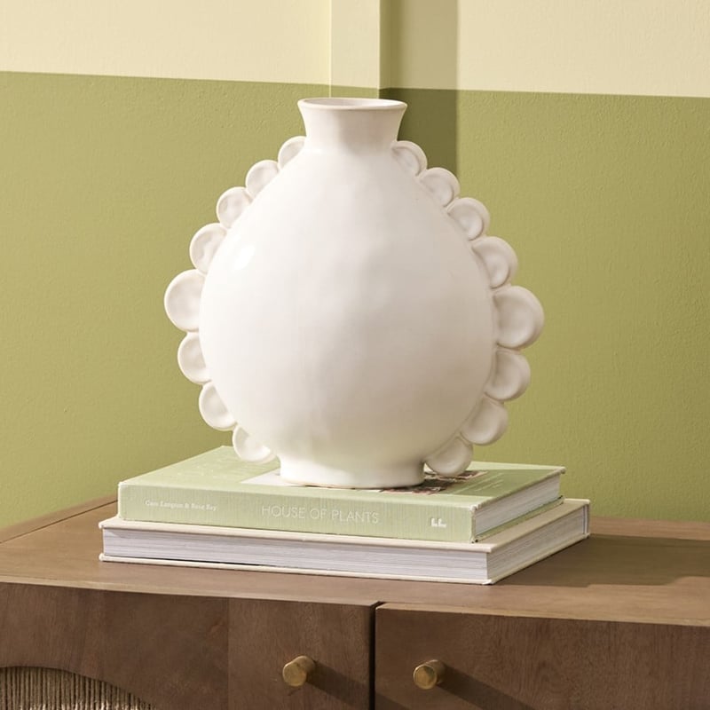 Cordoba White Round Vase