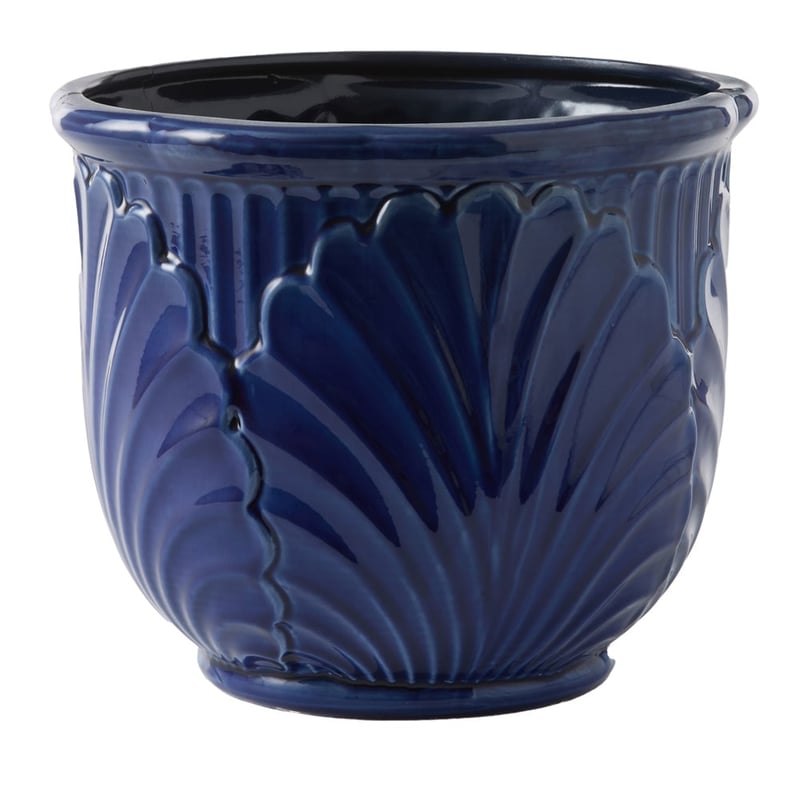 Lilah Deep Blue Leaf Pot